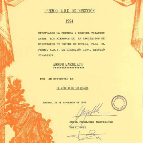 Premio ADE de dirección