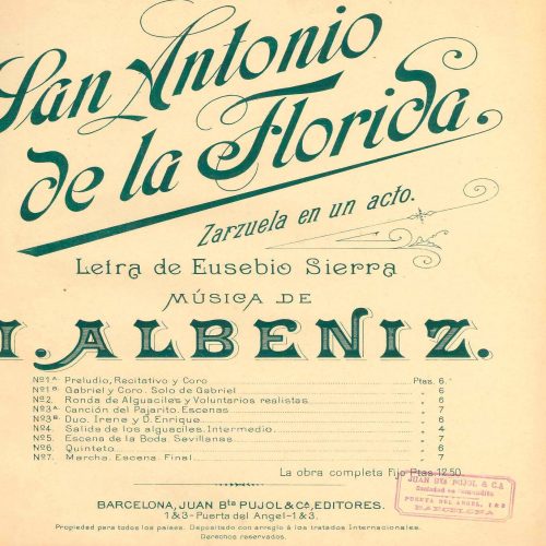 San Antonio de la Florida, de Isaac Albéniz