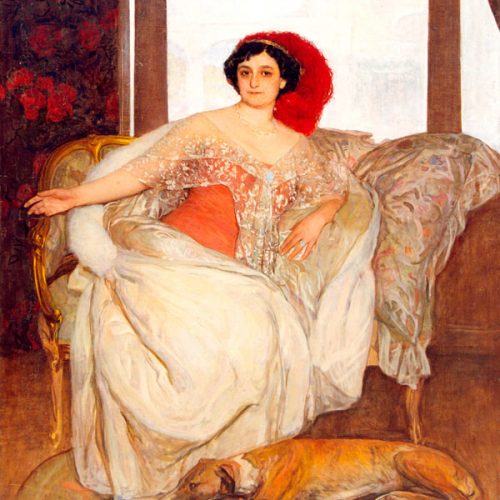 Anselmo Miguel Nieto – Retrato María Guerrero – 1914