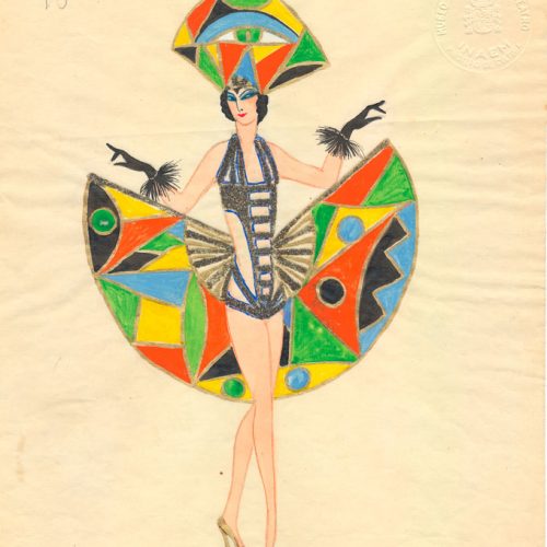 Álvaro de Retana – Figurín para revista visual – 1920