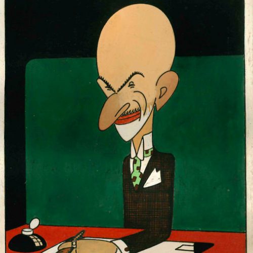 Sirio – Caricatura de Jacinto Benevente – 1929