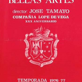 Programa de mano - Teatro Bellas Artes