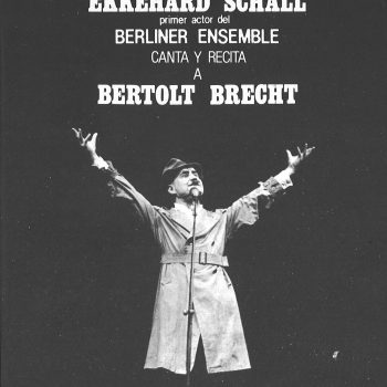 Programa de mano - Bertolt Brecht