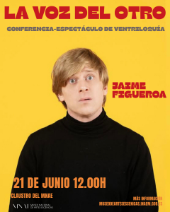 Cartel de la conferencia-espectáculo "La voz del otro"